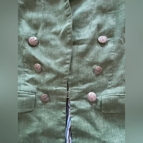 Veronica Beard Beacon Dickey Linen-blend Blazer - Picture 7 of 14